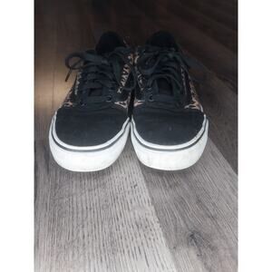 Vans Old Skool Deluxe Comfort Ortholite Cheetah Print Sneakers Women Size 6.5